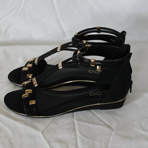 Aldo, Black gold finishes, 6.5 US - Picture 2 of 5